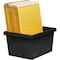 Storex Classroom Storage Bin, Plastic, Black, 3 PK 61466U06C - alternate 4